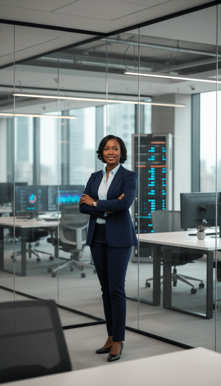 Professional IT consultant in modern office